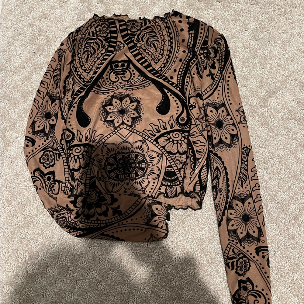 Western style mesh top